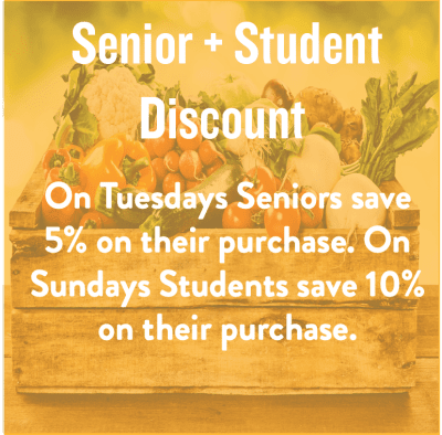 student  senior discount