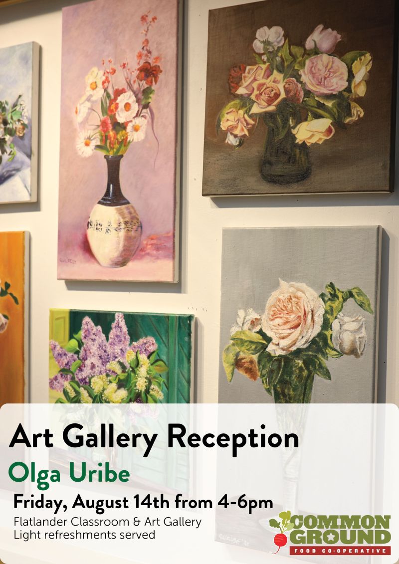 Olga Uribe Art Reception poster