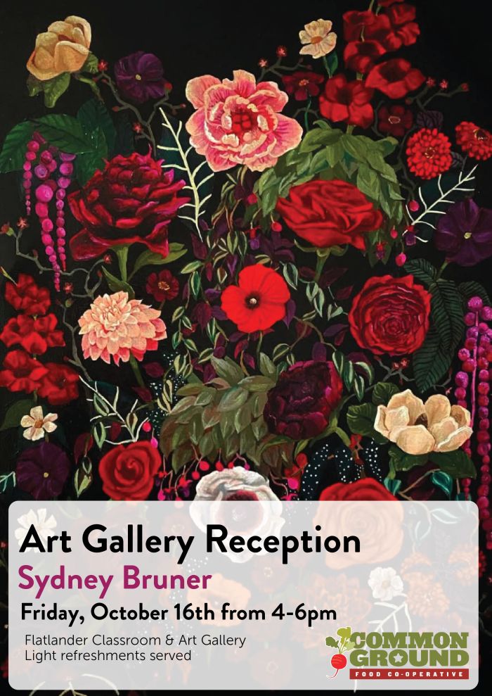 Sydney Bruner Art Reception poster